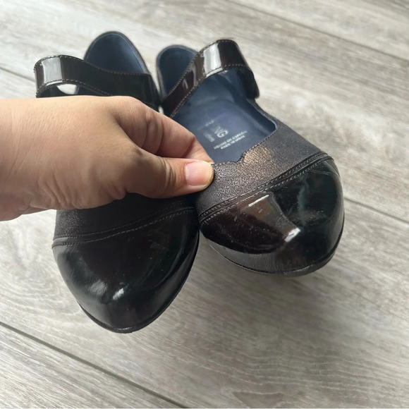 DORKING FLUCHOS Patent Leather Metallic Leather Mixed Mary Jane Shoes - Picture 6 of 16